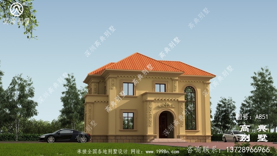 适合父母居住的欧式经典二层别墅 - 两层别墅-农村图