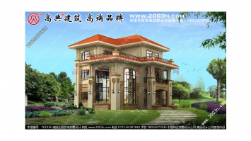 农村三层小别墅图纸
