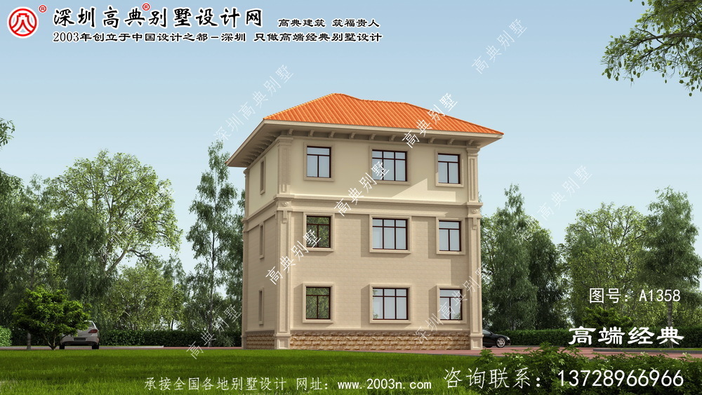 赤坎区三层别墅施工图