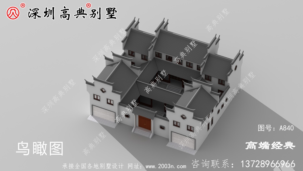 自建中式别墅设计图，怪不得那么多人建，心动了