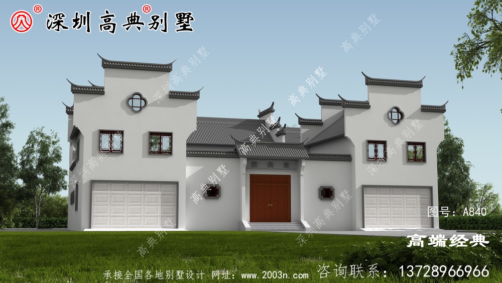 自建中式别墅设计图，怪不得那么多人建，心动了