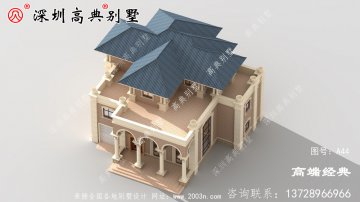 三楼别墅农村自营住宅设计图，外