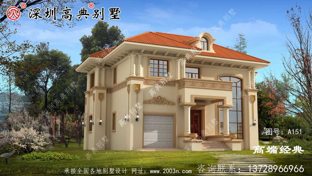 二层乡村房屋图纸，实用上档次，建好后村里人都羡慕。