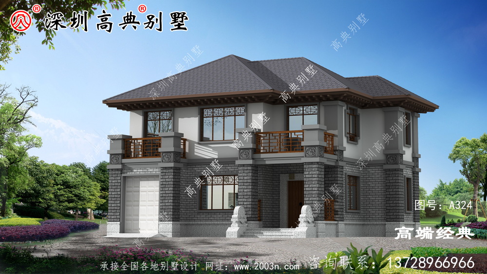 简约接地气自建房外观图，经济又实用，非常适合农村建造