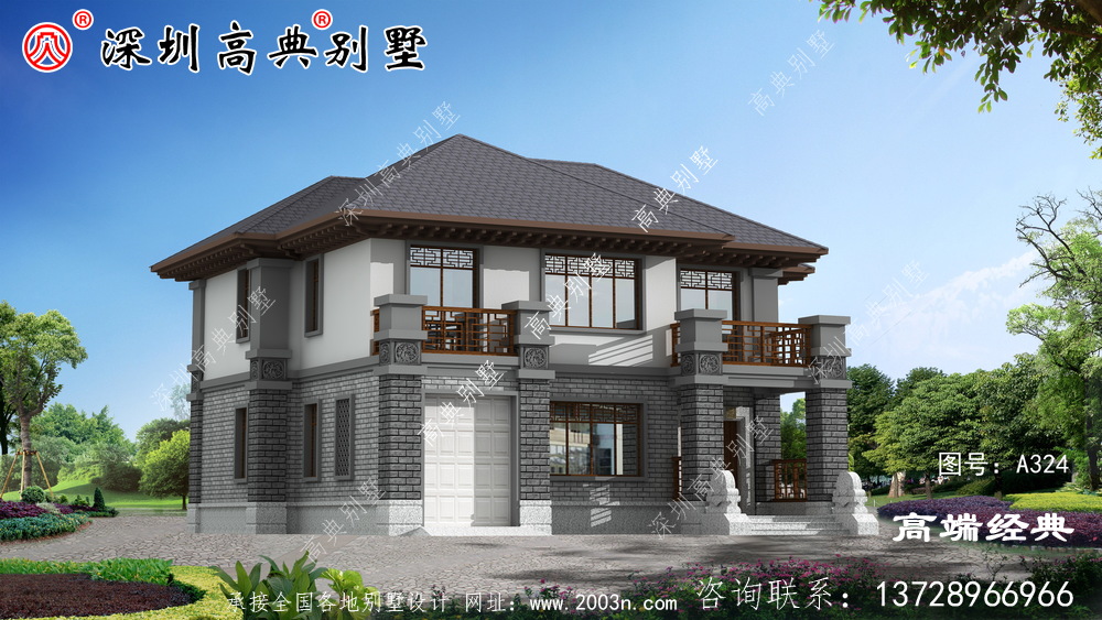 简约接地气自建房外观图，经济又实用，非常适合农村建造