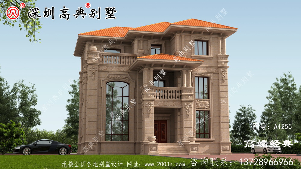 农村二楼半别墅片设计图，建造这样的二楼半别墅，村民们都称赞眼光好。