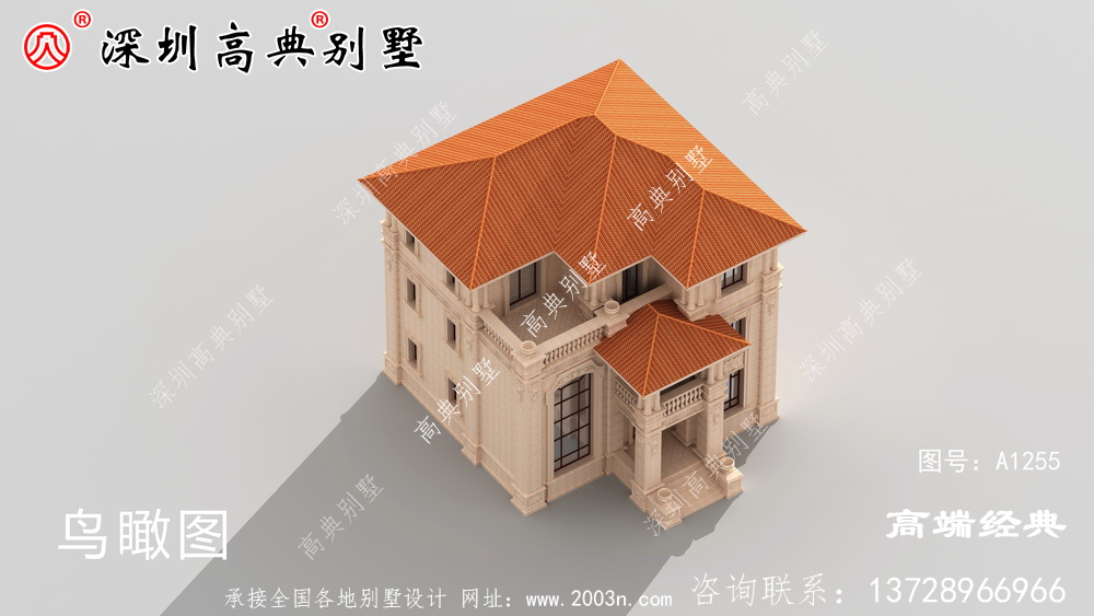 农村二楼半别墅片设计图，建造这样的二楼半别墅，村民们都称赞眼光好。