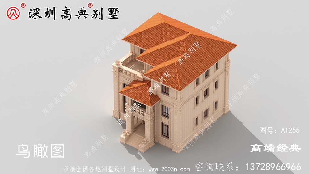 农村二楼半别墅片设计图，建造这样的二楼半别墅，村民们都称赞眼光好。