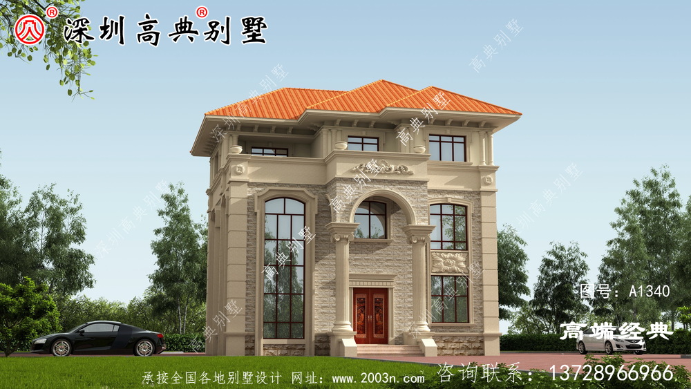 简单的接地气自建房外观图，经济实用，最适合农村建设。