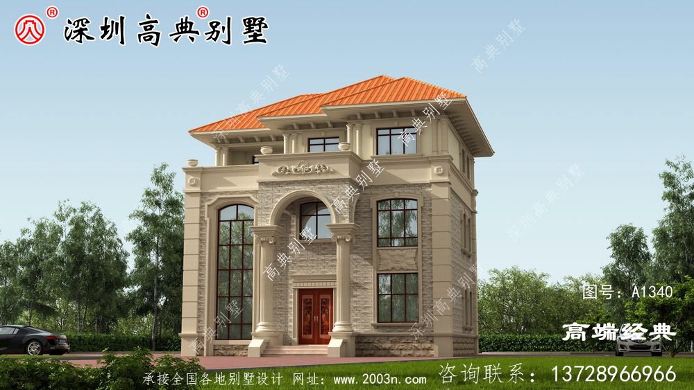 简单的接地气自建房外观图，经济实用，最适合农村建设。