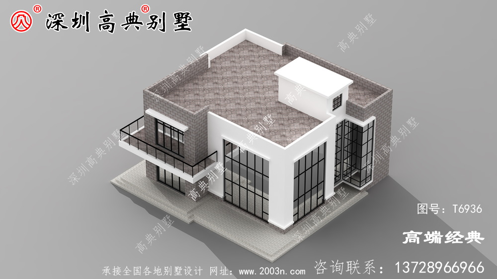 广东乡村自建房图，简洁大气，想低调都不行。