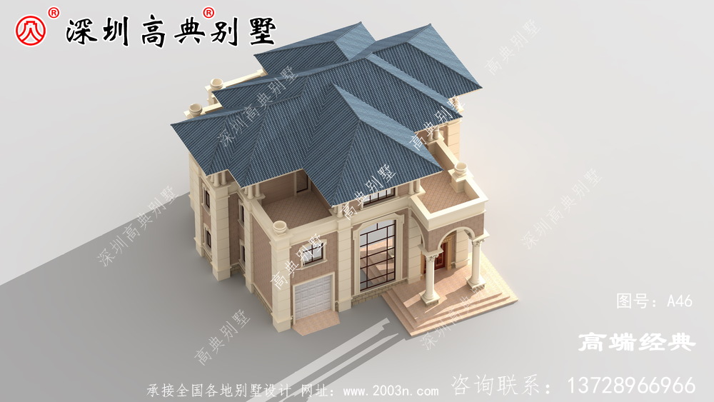 简约欧式风格，该户型占地234平方米