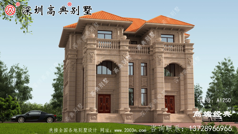 农村三层自建房效果图，经济实用，保证让你眼前一亮