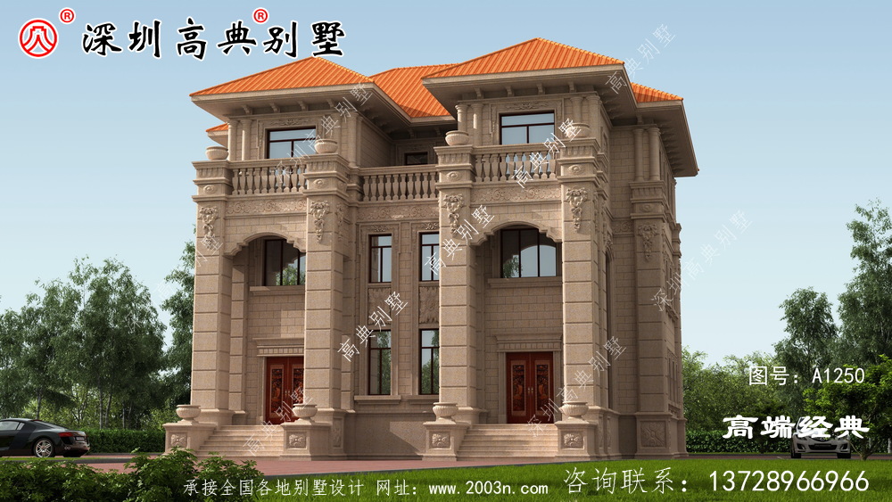 农村三层自建房效果图，经济实用，保证让你眼前一亮