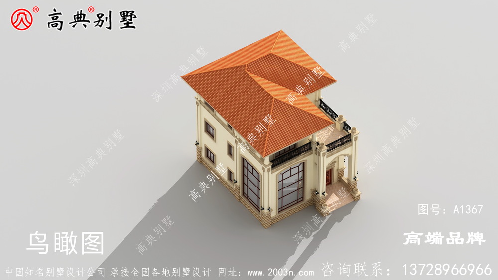 整体色调非常温暖，玄关设计使别墅更具观赏性